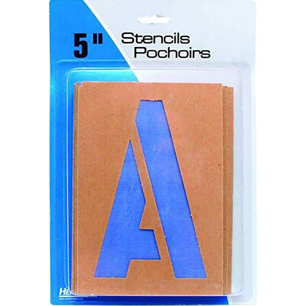 Lettering and Paint Stencils 5in Gothic Cap Numbers