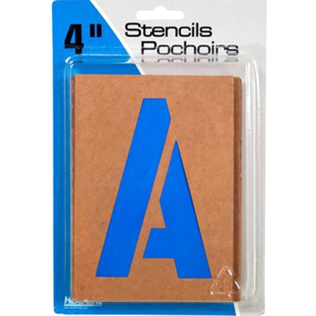 Lettering and Paint Stencils 4in