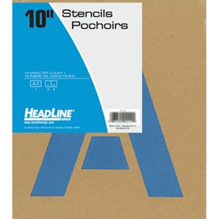 Lettering and Paint Stencils 10in