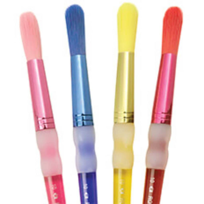 Nylon Chubby Round Brush Set 4pcs