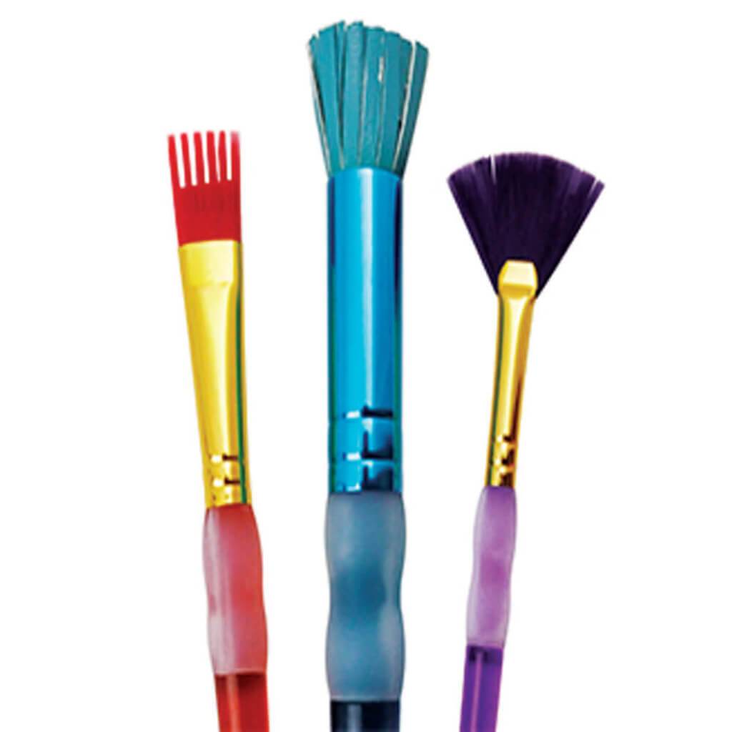 FUNKY TEXTURE 3PC BRUSH SET 