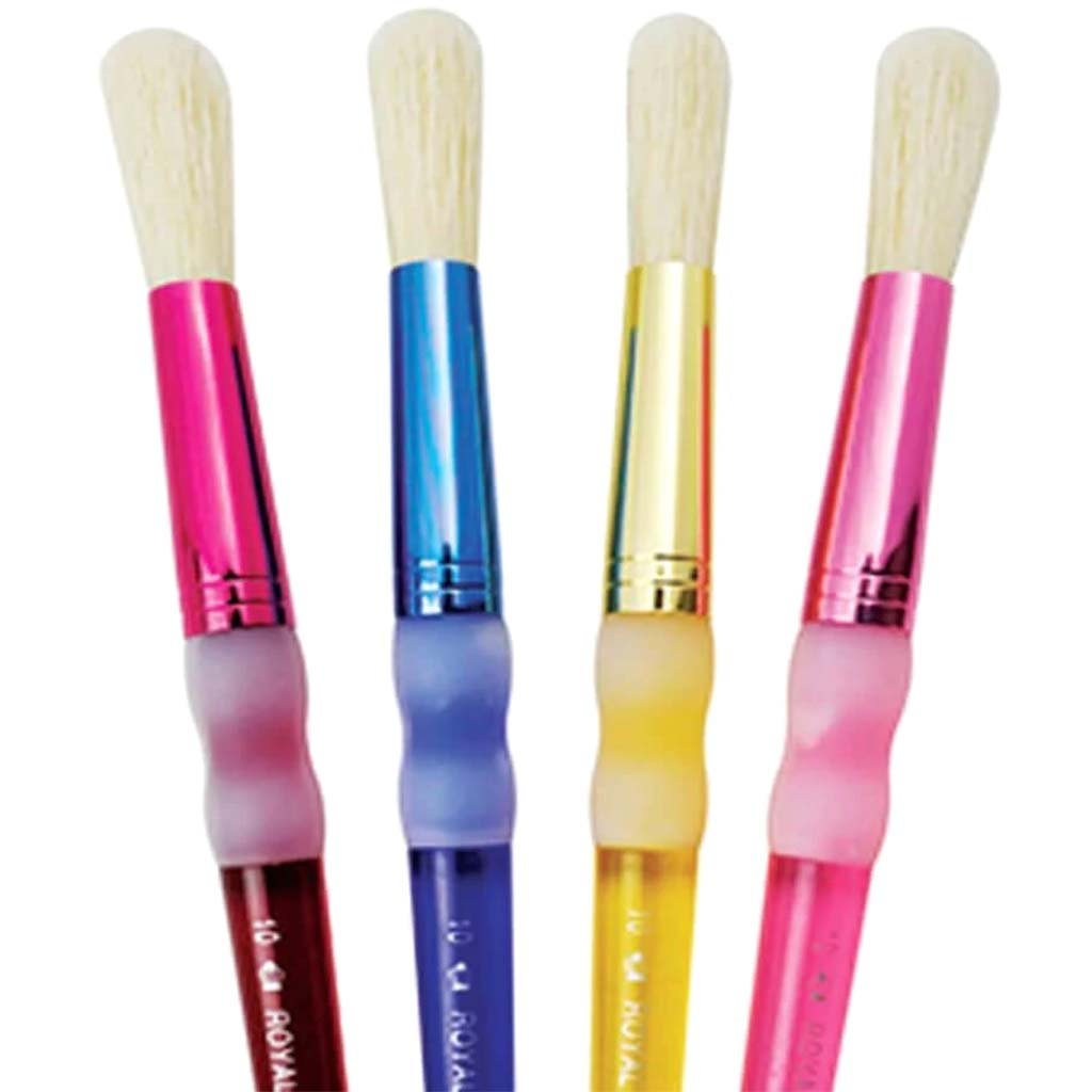 Bristle Chubby Round Brush Set 4pcs