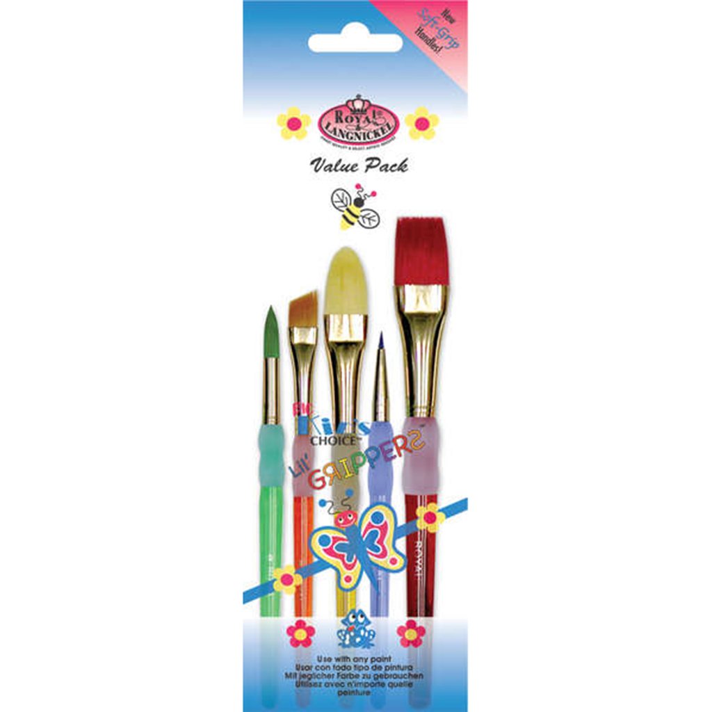 Flat Variety Brush Set 5pcs