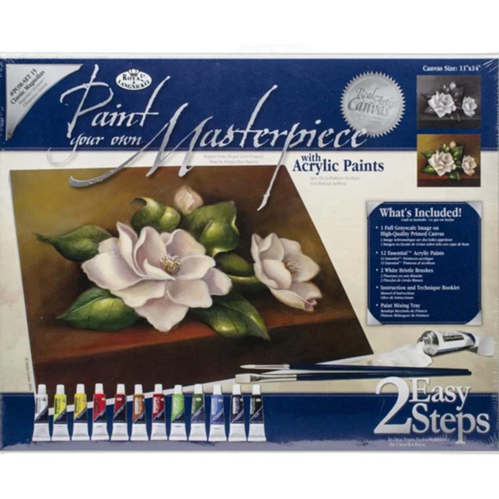 Paint Your Own Masterpiece Painting Set Classic Magnolias