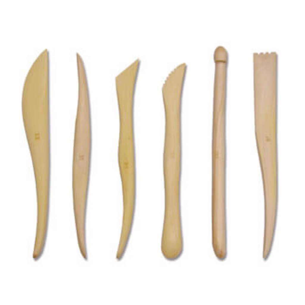 Wooden Sculpting Tool Set 6in 6pcs