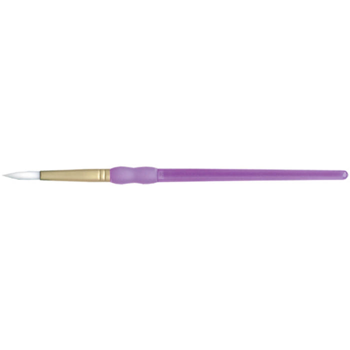 White Taklon Round Brush Size 10/0