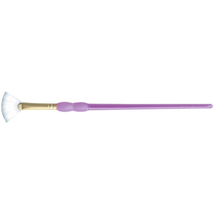 Crafter's Choice White Taklon Fan Brush Size 1