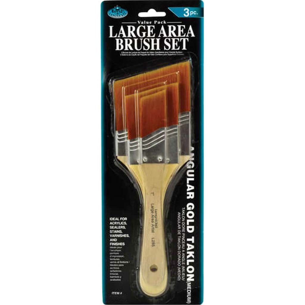 Large Area Brush Angular Gold Talkon Set 3pcs