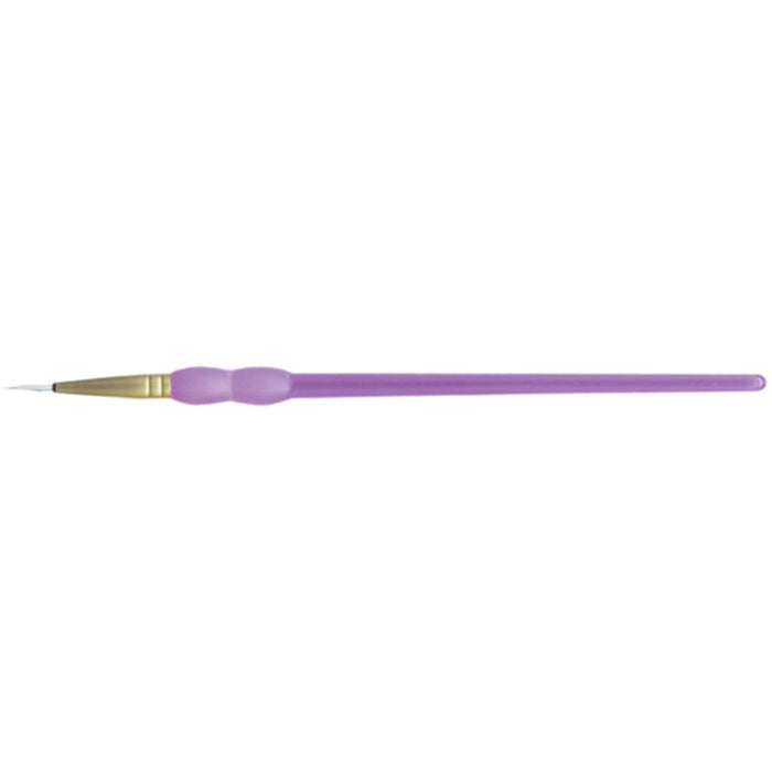 White Taklon Liner Brush Size 3/0