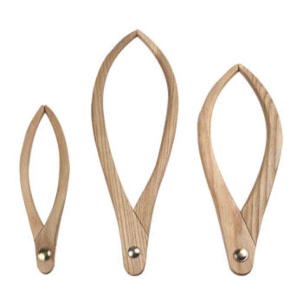 Wooden Calipers Ceramic Measuring Tools 3pcs