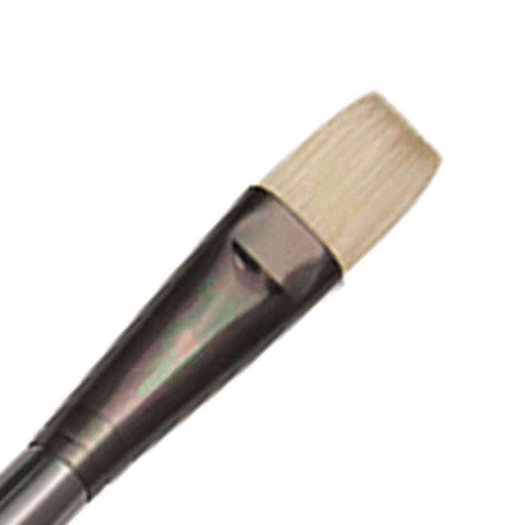 Brushes Oil & Acrylic White Bristle Long Handle