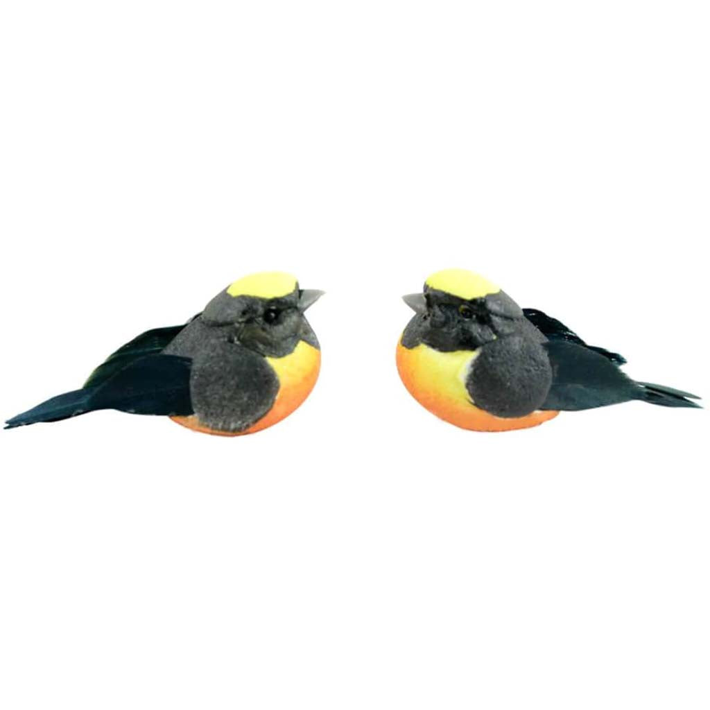 Mini Yellow Birds 2pc 1.5in