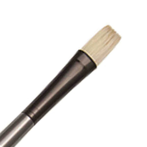 Brushes Oil & Acrylic White Bristle Long Handle