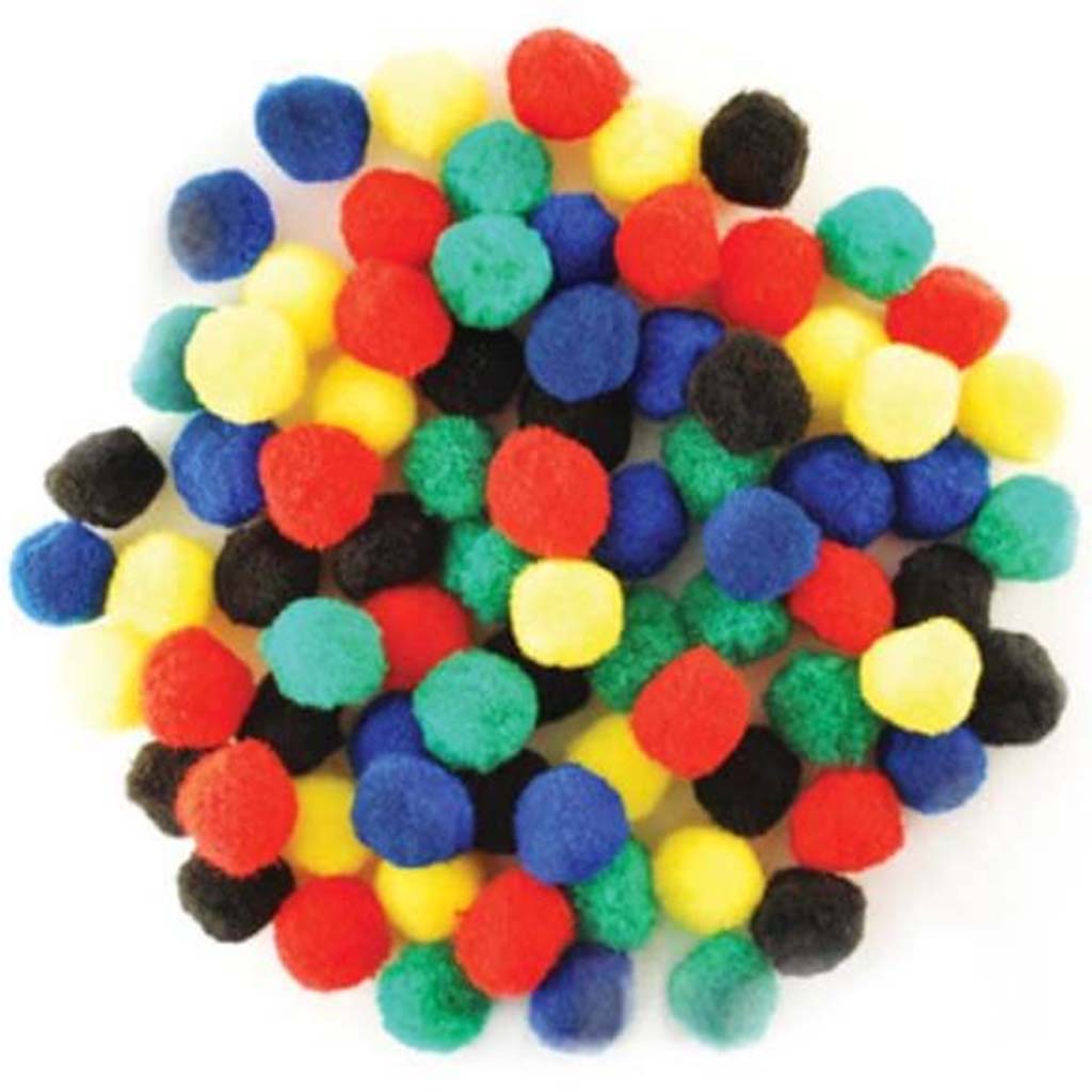 POM POMS 1IN ASSORTED 