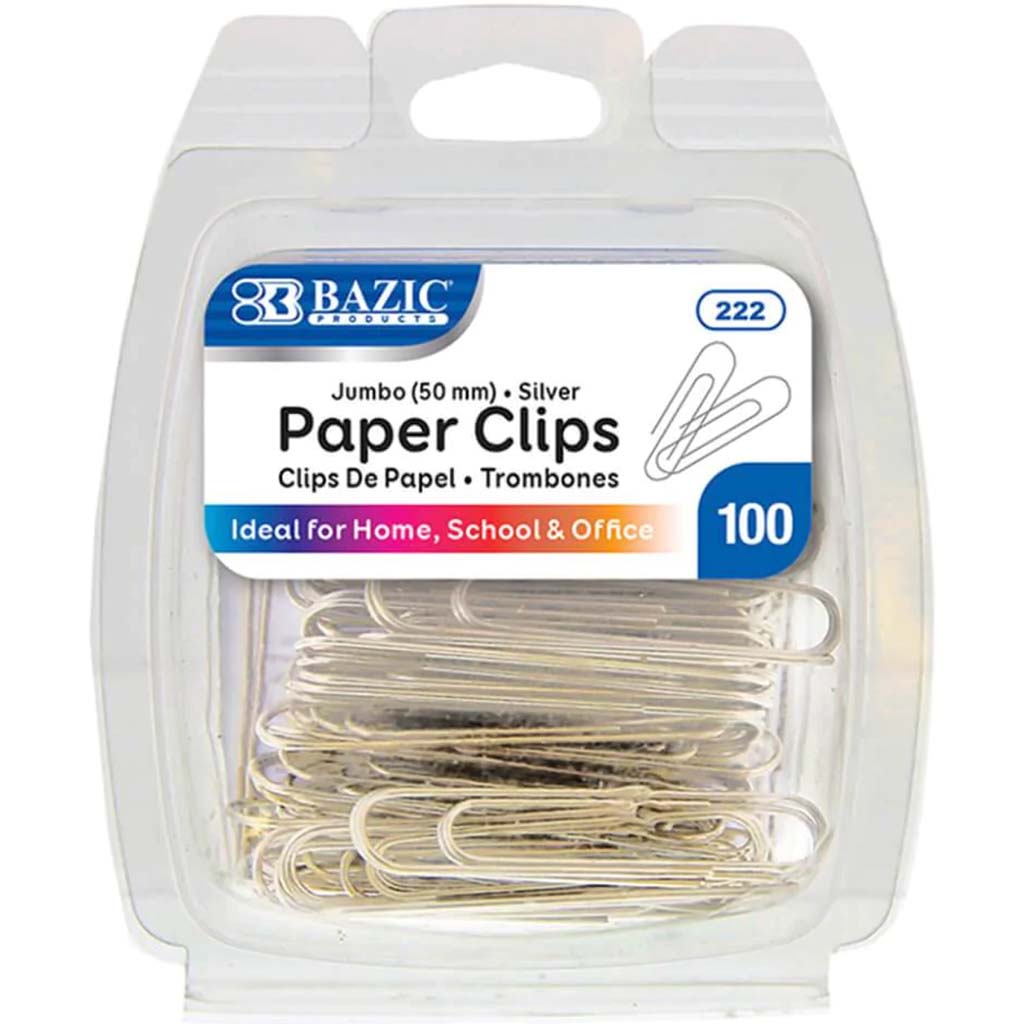 Paper Clip Silver Jumbo 50mm 