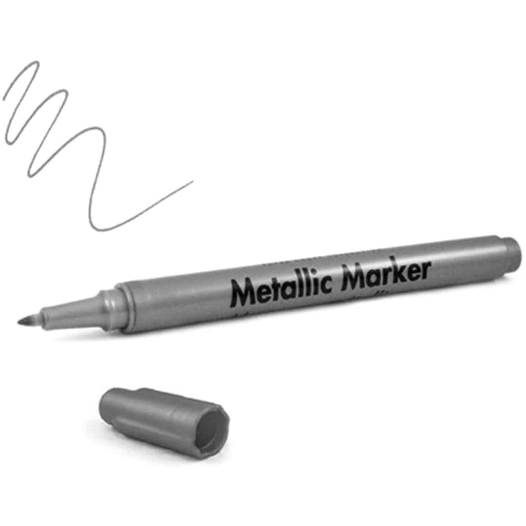 MARKERS PERMANENT 0.7MM SILVER 