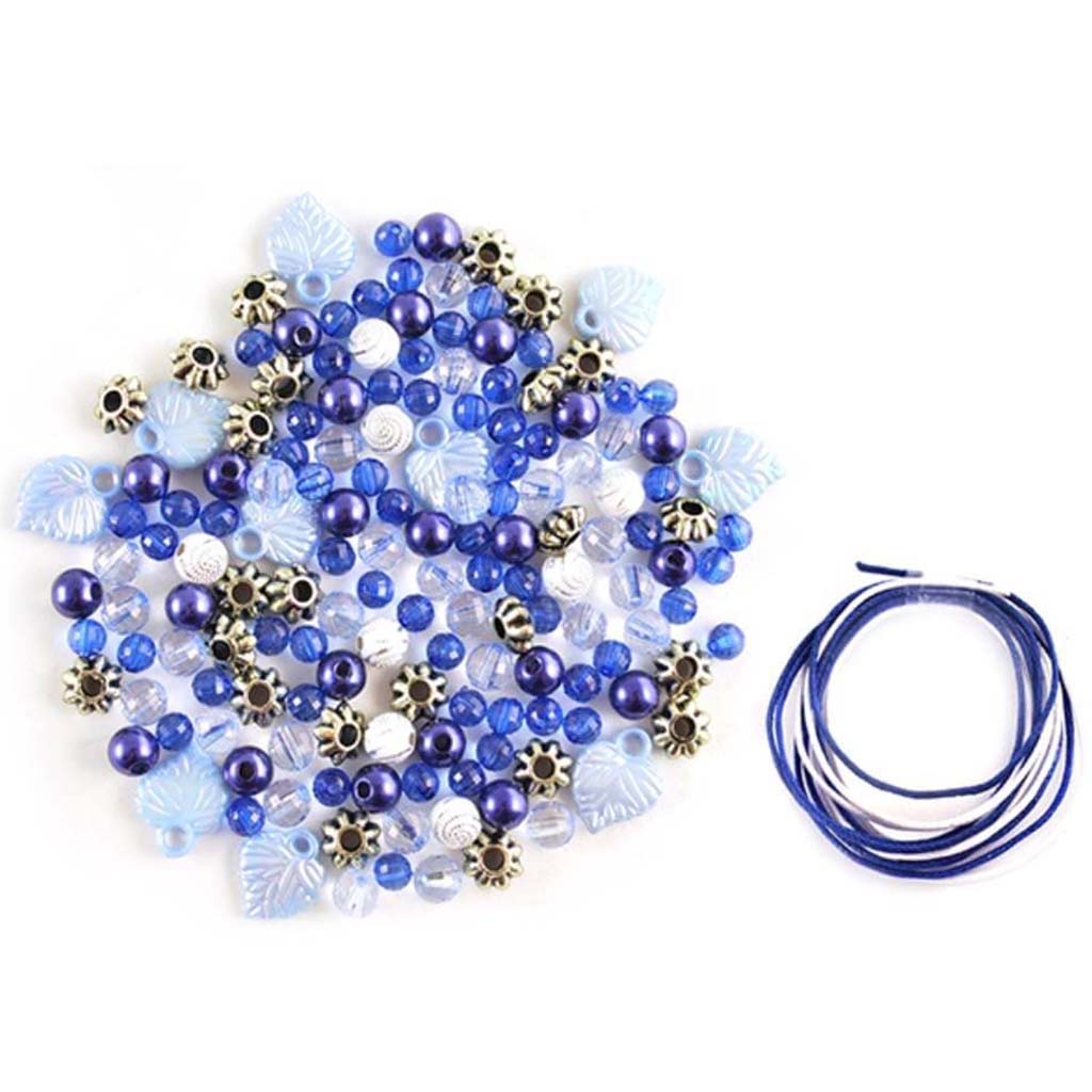 BEAD KIT LUXE SPACER&amp;CORD  BLUE 