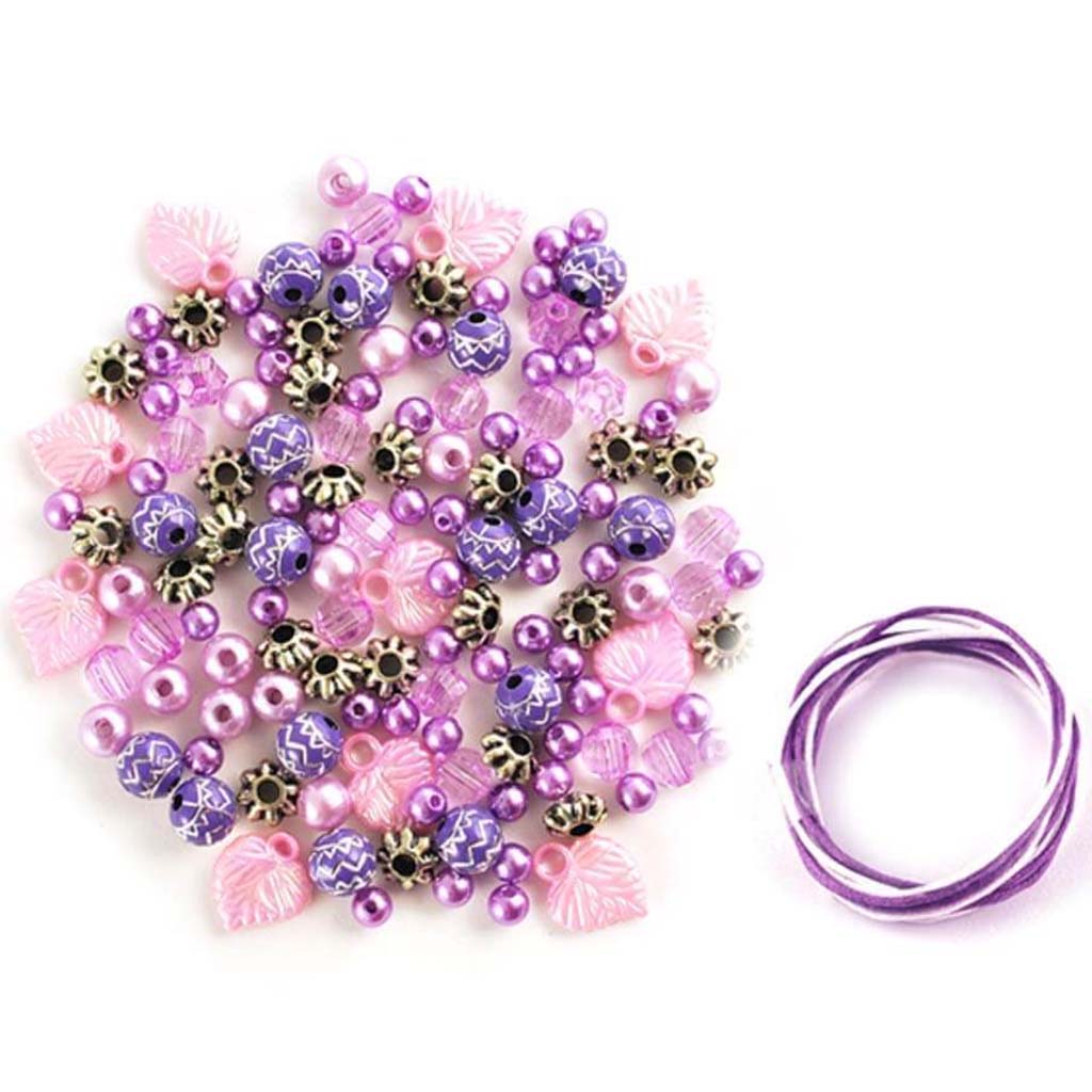 BEAD KIT LUXE SPACER&amp;CORD  PURPLE 