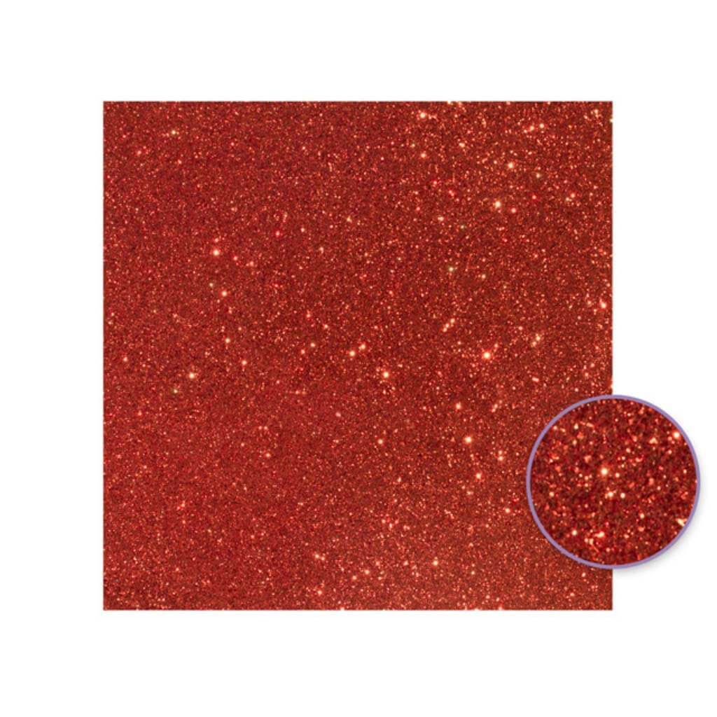 SCRAPBOOK PAPER GLITTER CRIMSON DUO TONE 