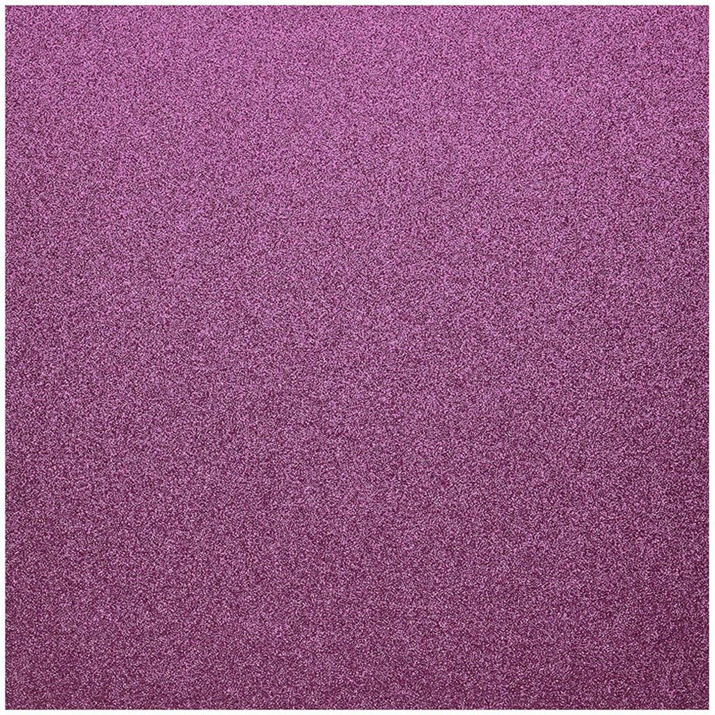Corrugated Glitter Paper 12in x12in Raspberry