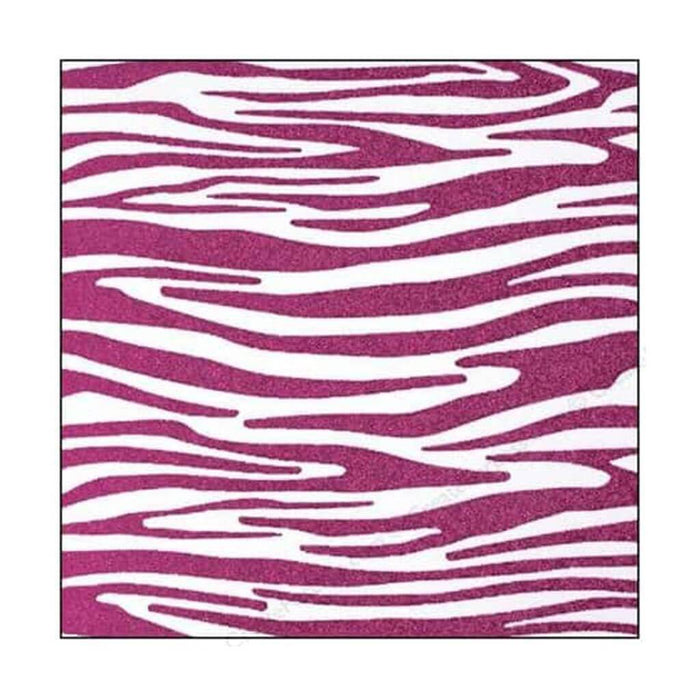 Zebra Patterned Paper Glitter Cardstock 12in x 12in