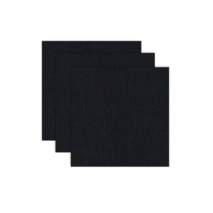 CARDSTOCK 12X12 BLACK 