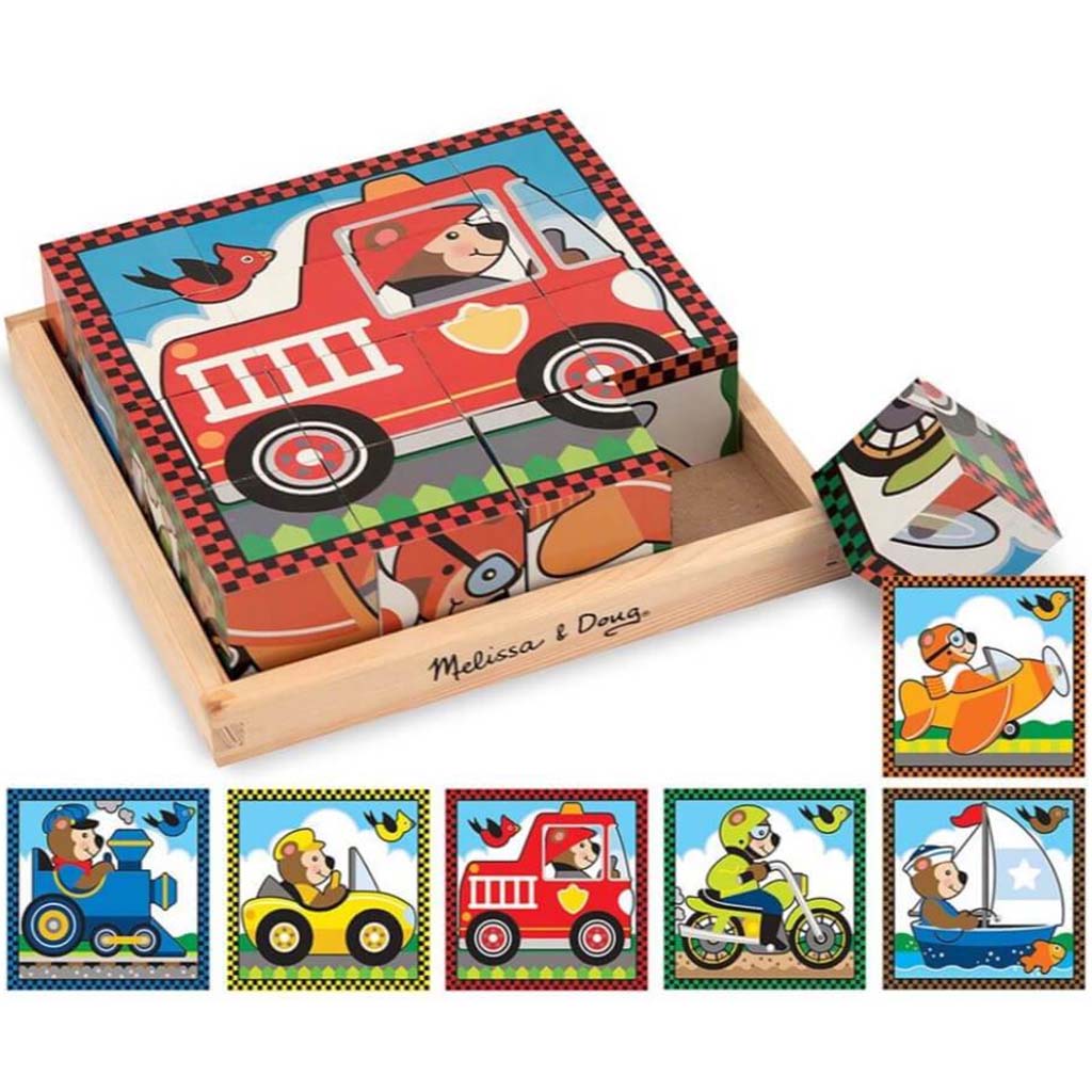 Puzzle Cube Wooden Vehicle 