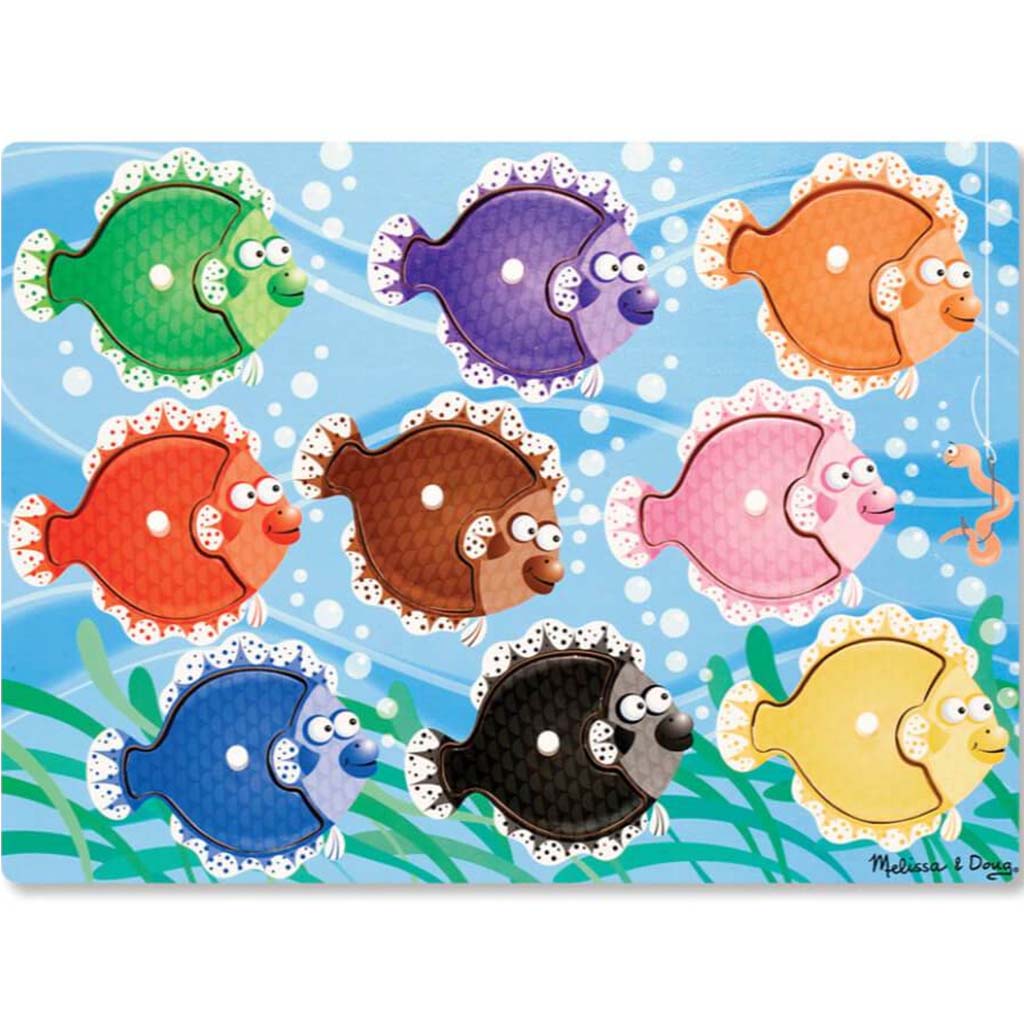 Colorful Fish Peg Puzzle 