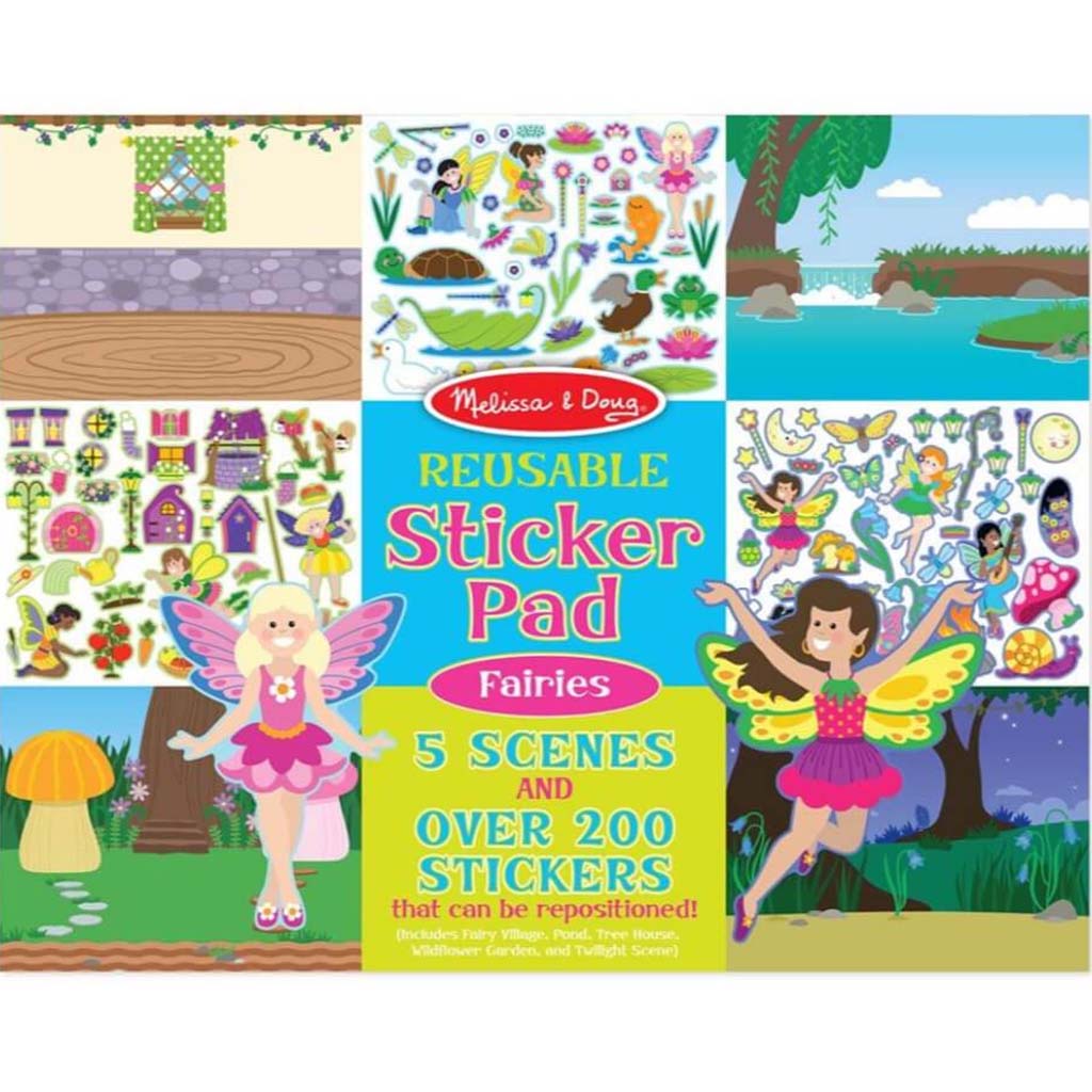 REUSABLE STICKER PAD FAIRIES 