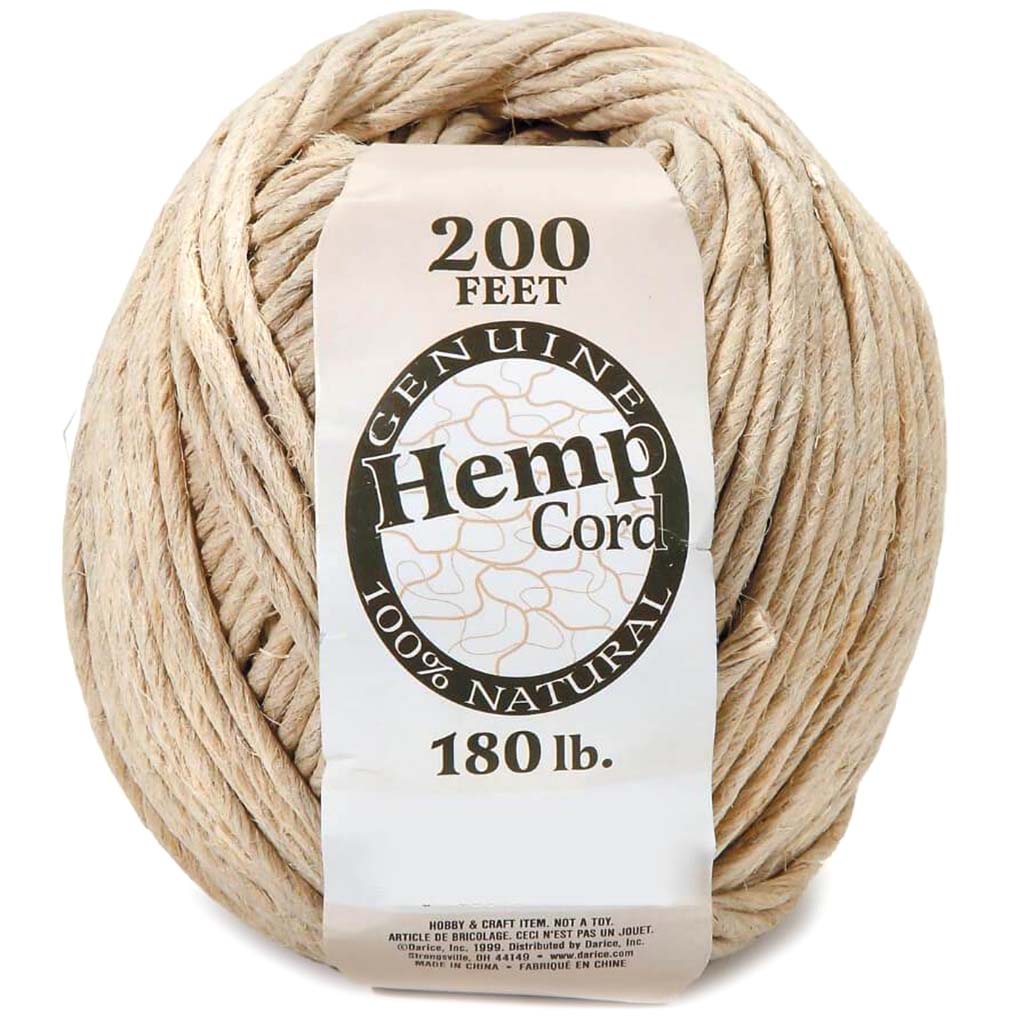 CORD HEMP NAT. CHANVRE 200FT NATURAL 