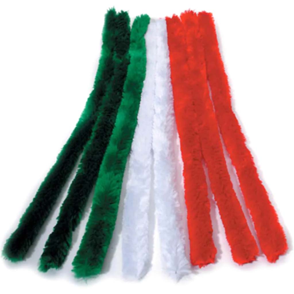 Crazy Chenille Stems Christmas Color 1.18 x 19in 8 pieces 