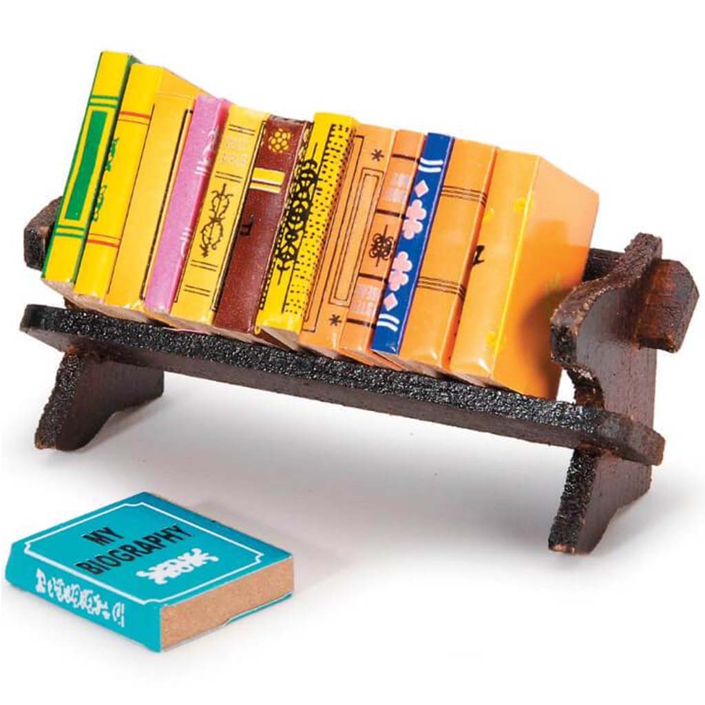 MINIATURE BOOK W/RACK 