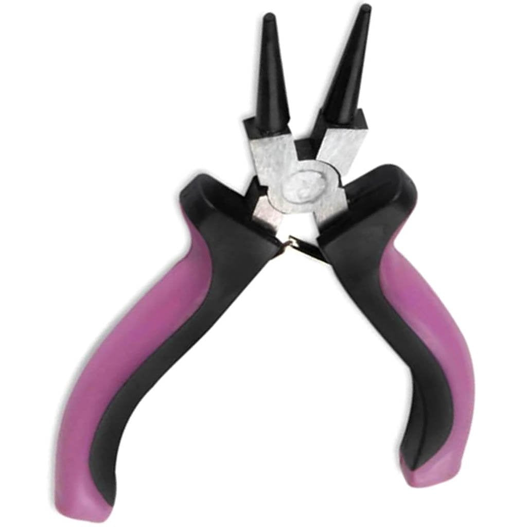 Round Nose Flat Pliers with Nylon Jaws 