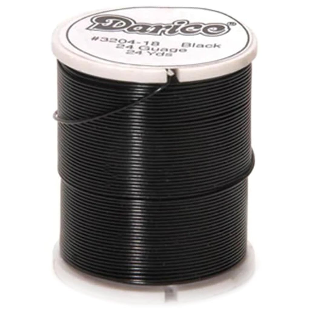 Craft Wire 26 Gauge Black 24 yards 