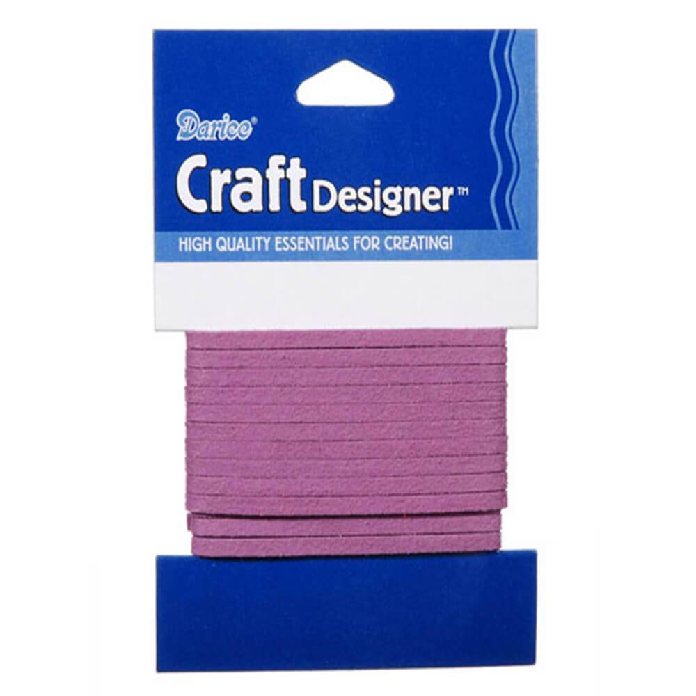3mm Sueded Cording Purple 