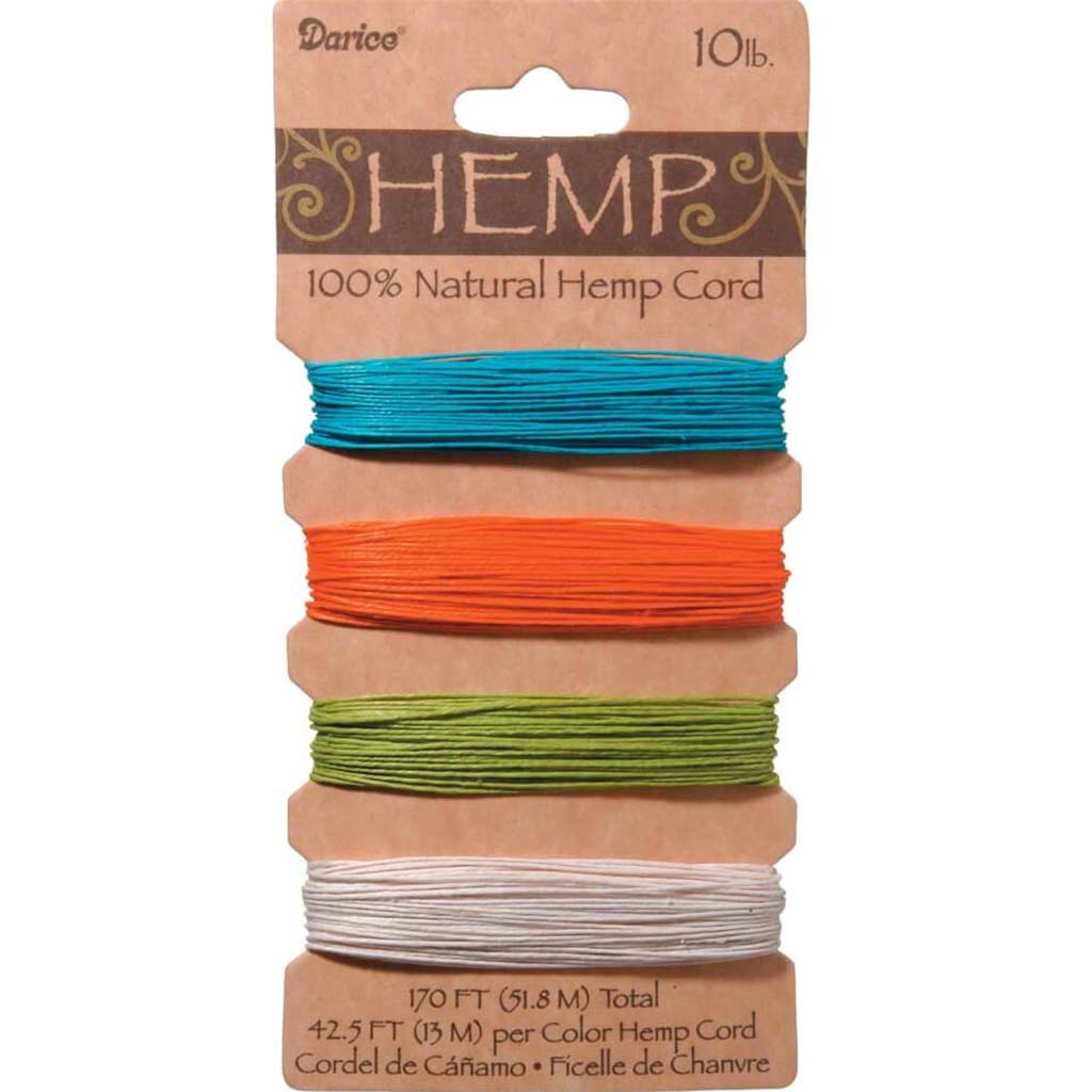 HEMP CORD BRIGHT 10LB JEWEL COLOR 10LB 