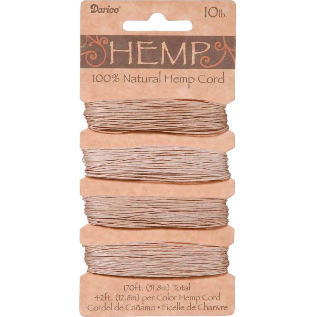 HEMP CORD SET ASST.NATURAL COLOR 10LB 