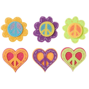 Felties Felt Stickers Peace/Flower/Peace/Heart 