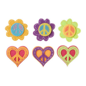 Felties Felt Stickers Peace/Flower/Peace/Heart