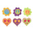 Felties Felt Stickers Peace/Flower/Peace/Heart