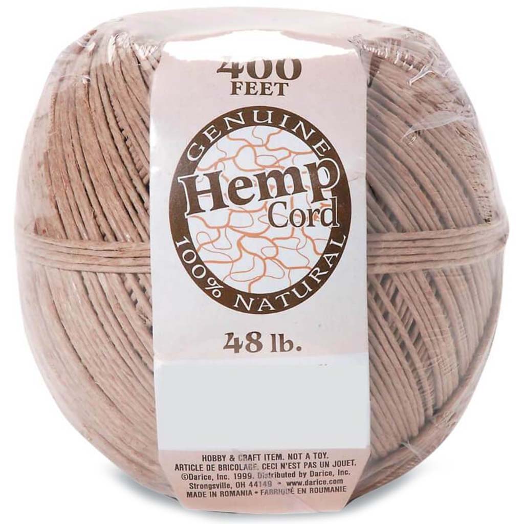 CORD HEMP NAT. CHANVRE 400FT NATURAL 