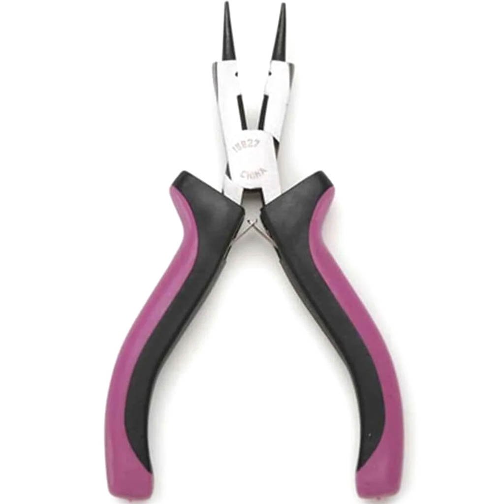 3 in 1 Pliers with Cutter Round Nose Pink 5 inches 