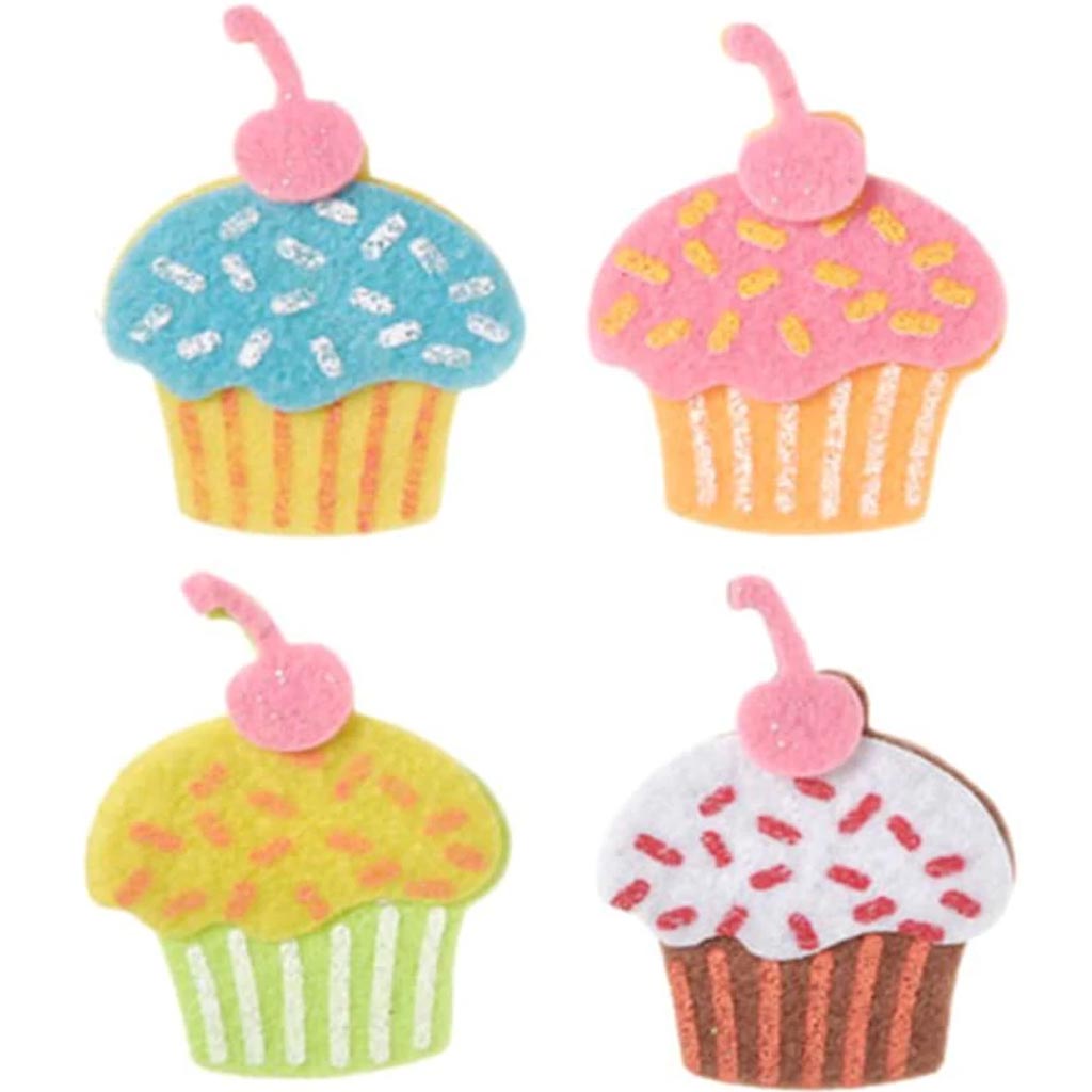 Felties Felt Stickers Cupcakes 20 pieces 