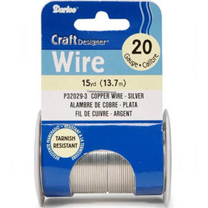 Craft Wire 20 Gauge Silver 15 yards 