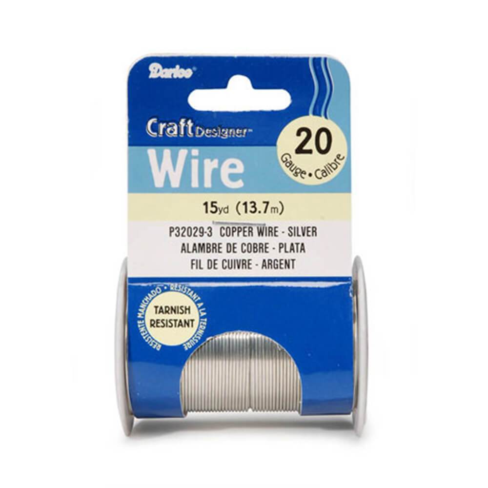 Craft Wire 20 Gauge Silver 15 yards 