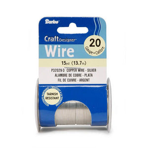 Craft Wire 20 Gauge Silver 15 yards