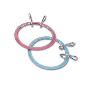 Spring Tension Hoops Blue/Mauve 3-1/2 inches