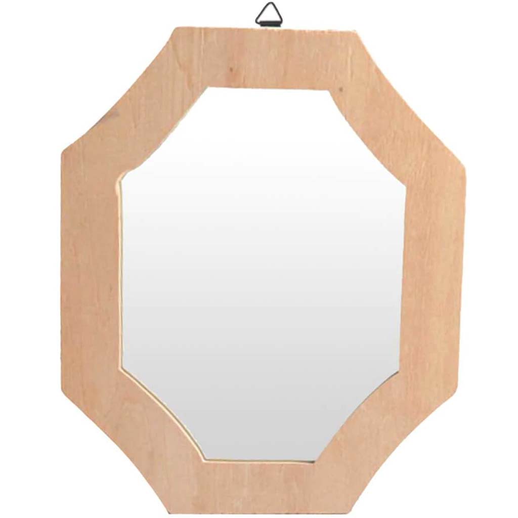 WOOD FRAME WITH MIRROR 63/4X1/2IN 