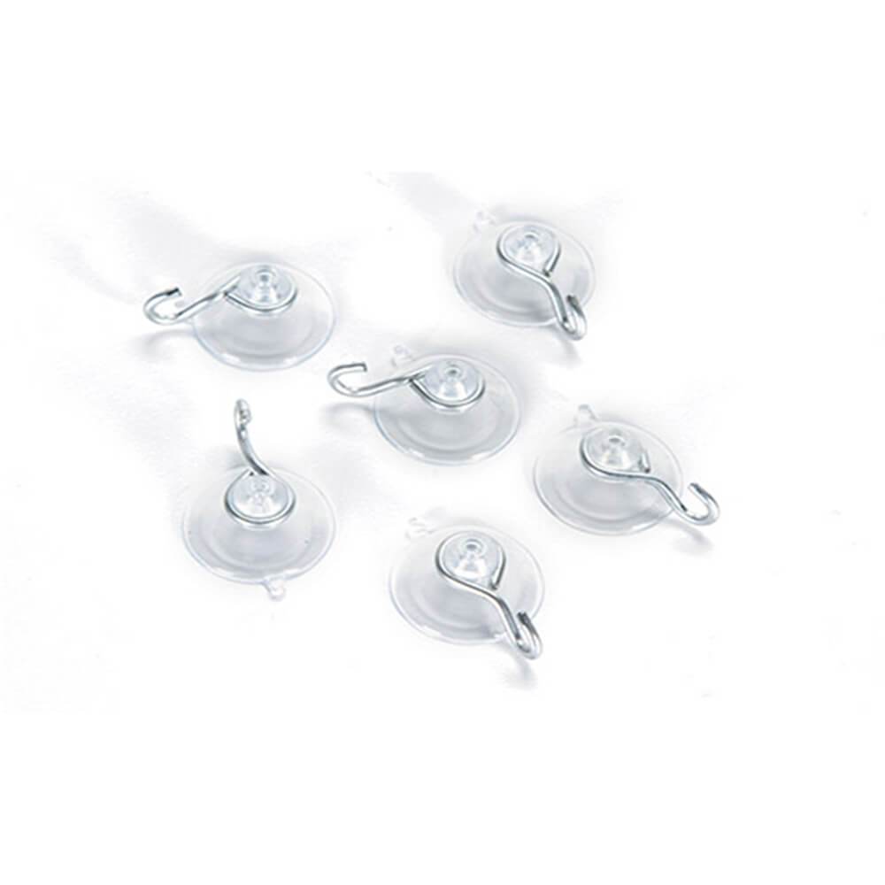 Suction Cups with Hooks Mini 6 pieces