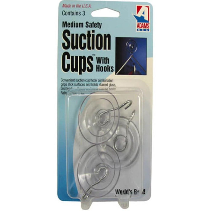 Suction Cups with Hooks Medium 3 pieces 